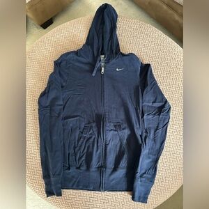 Navy Nike Zip Hoodie